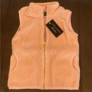 Little Bipsy Sherpa Vest Blush Size 2T-3T, NWT